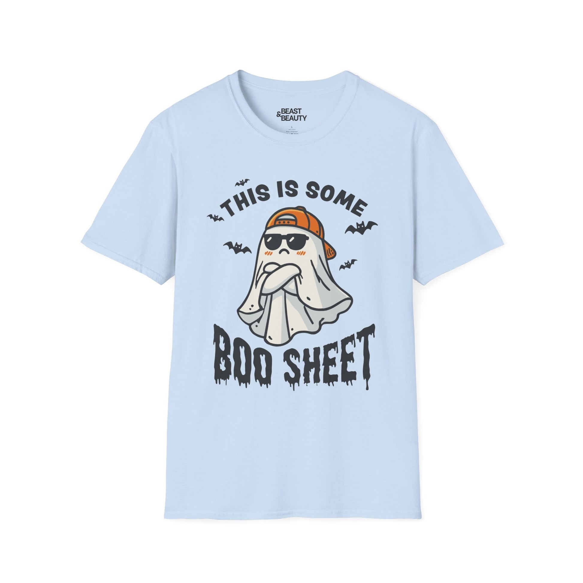This Is Some Boo Sheet Funny Ghost Halloween T-Shirt Light Blue / S gift_idea unique_gift personalised_gift
