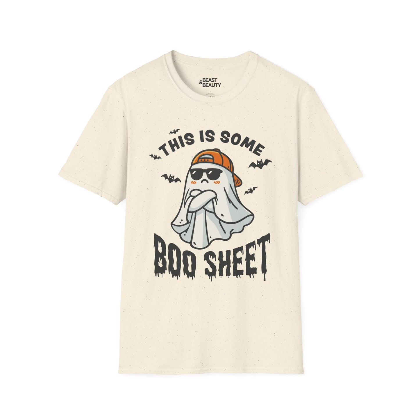 This Is Some Boo Sheet Funny Ghost Halloween T-Shirt Natural / M gift_idea unique_gift personalised_gift