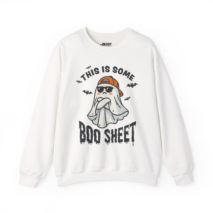 This Is Some Boo Sheet Funny Halloween Sweatshirt White / S gift_idea unique_gift personalised_gift