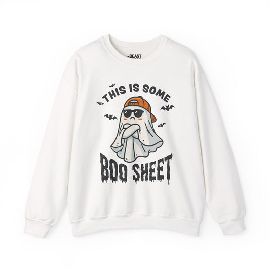 This Is Some Boo Sheet Funny Halloween Sweatshirt White / S gift_idea unique_gift personalised_gift