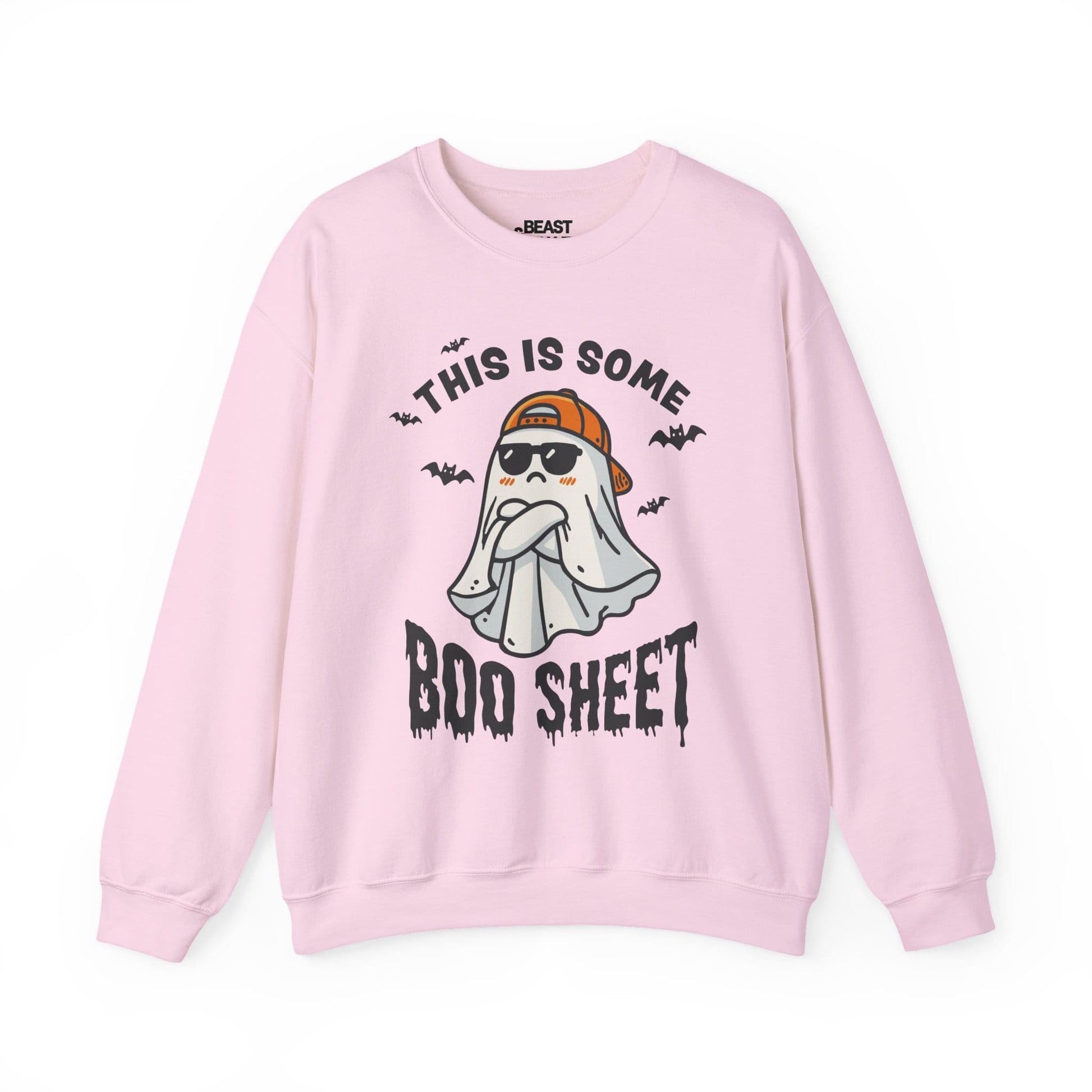 This Is Some Boo Sheet Funny Halloween Sweatshirt Light Pink / S gift_idea unique_gift personalised_gift