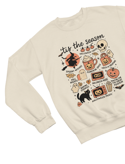 ’Tis The Season Halloween Sweatshirt | Cosy Autumn Jumper Sweatshirt / S (Adult) gift_idea unique_gift personalised_gift