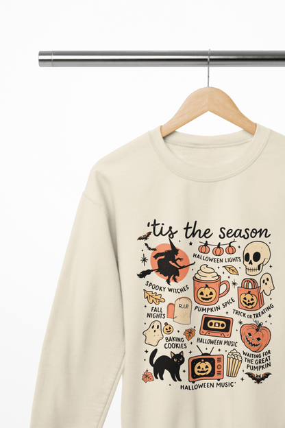 ’Tis The Season Halloween Sweatshirt | Cosy Autumn Jumper gift_idea unique_gift personalised_gift