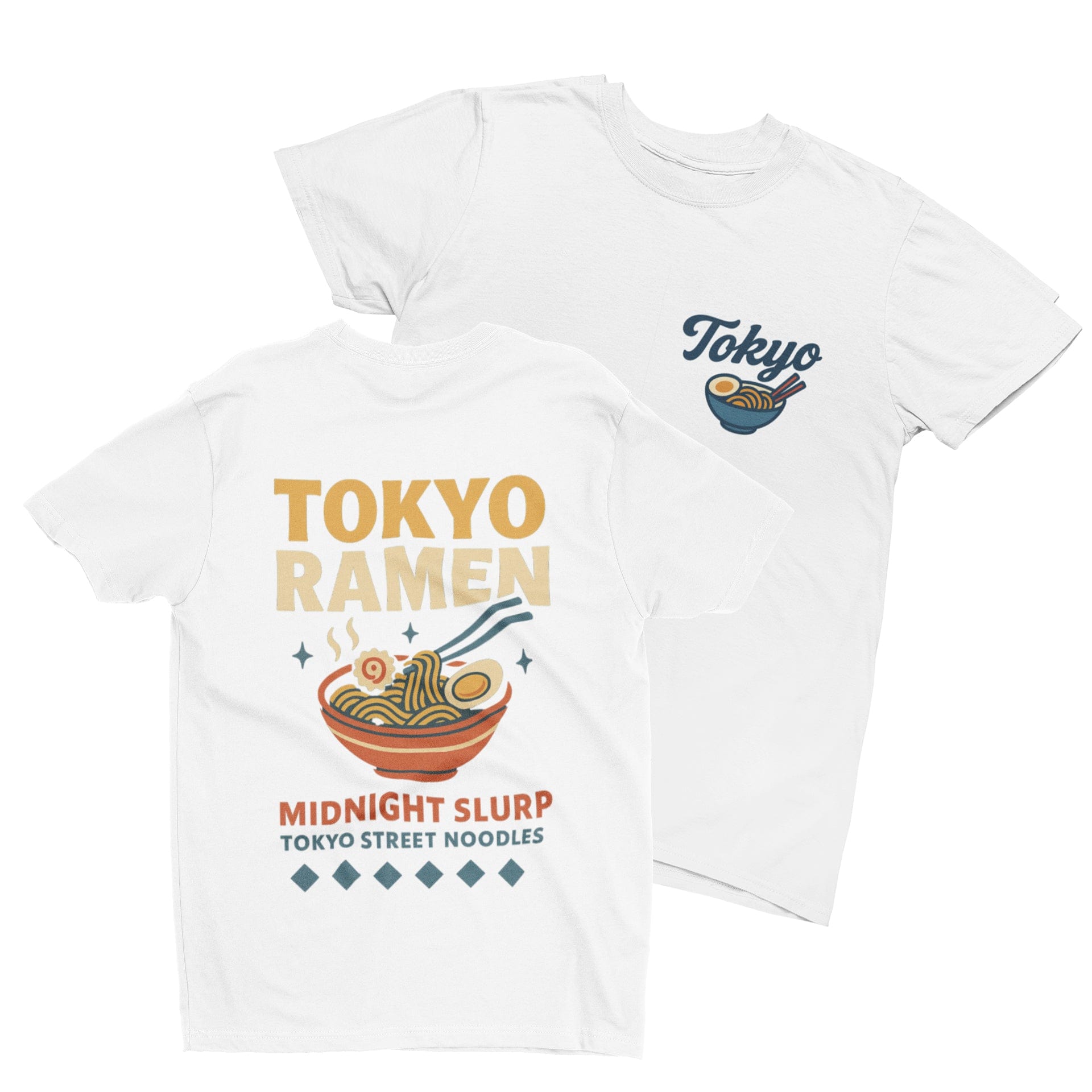 Tokyo Ramen T-Shirt – Midnight Slurp Street Food Tee S (Adult) / T-Shirt gift_idea unique_gift personalised_gift