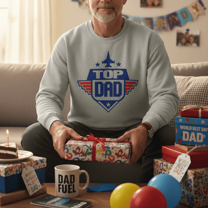 Top Dad Sweatshirt gift_idea unique_gift personalised_gift