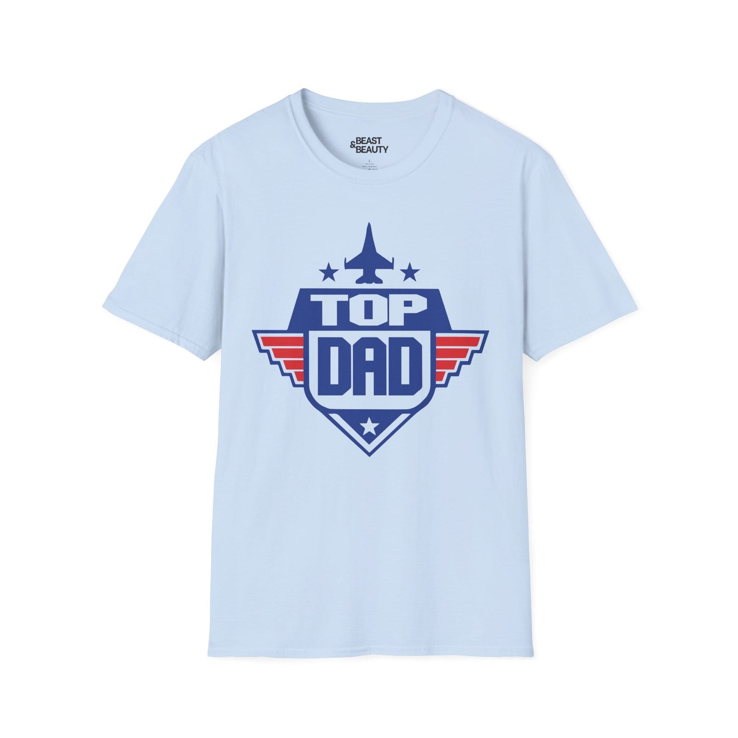 top dad t-shirt light blue t-shirt uk Father's Day gift idea