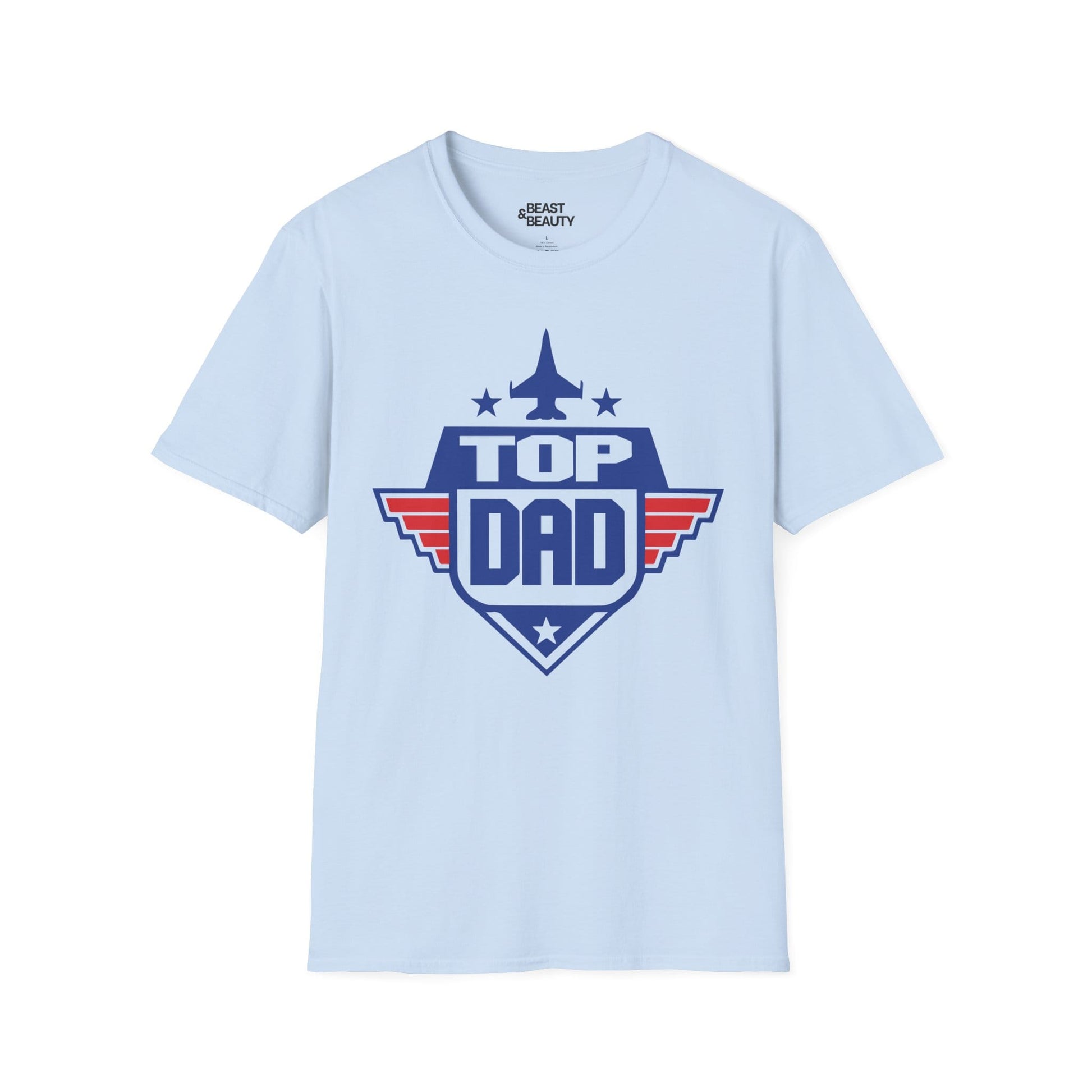 top dad t-shirt light blue t-shirt uk Father's Day gift idea