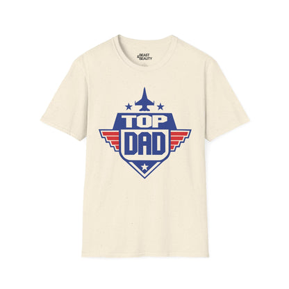top dad t-shirt natural t-shirt uk Father's Day gift idea
