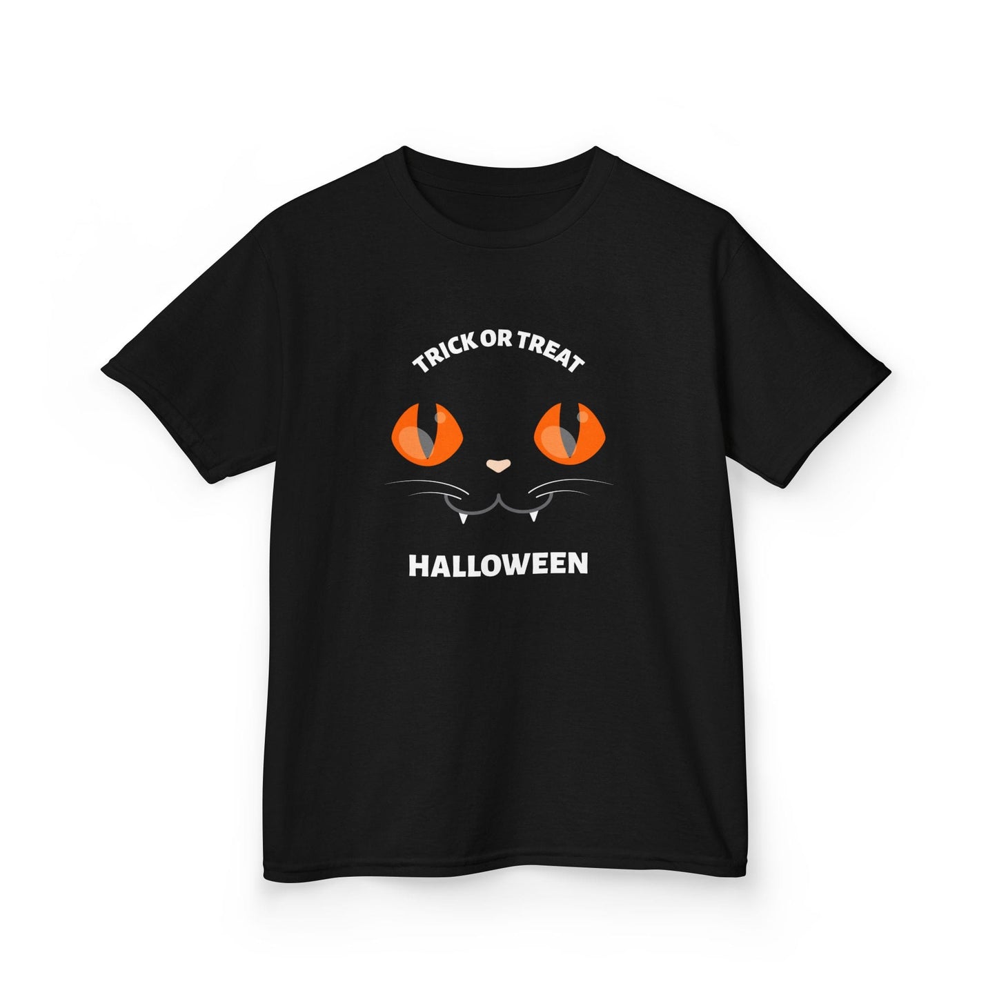 Trick Or Treat Cat Eyes Halloween Kids T-Shirt Black / XS gift_idea unique_gift personalised_gift