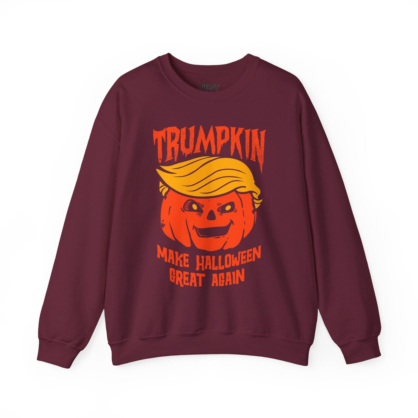 Trumpkin Make Halloween Great Again Sweatshirt Maroon / S gift_idea unique_gift personalised_gift