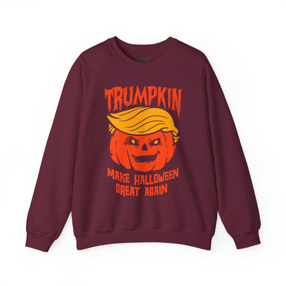 Trumpkin Make Halloween Great Again Sweatshirt Maroon / S gift_idea unique_gift personalised_gift