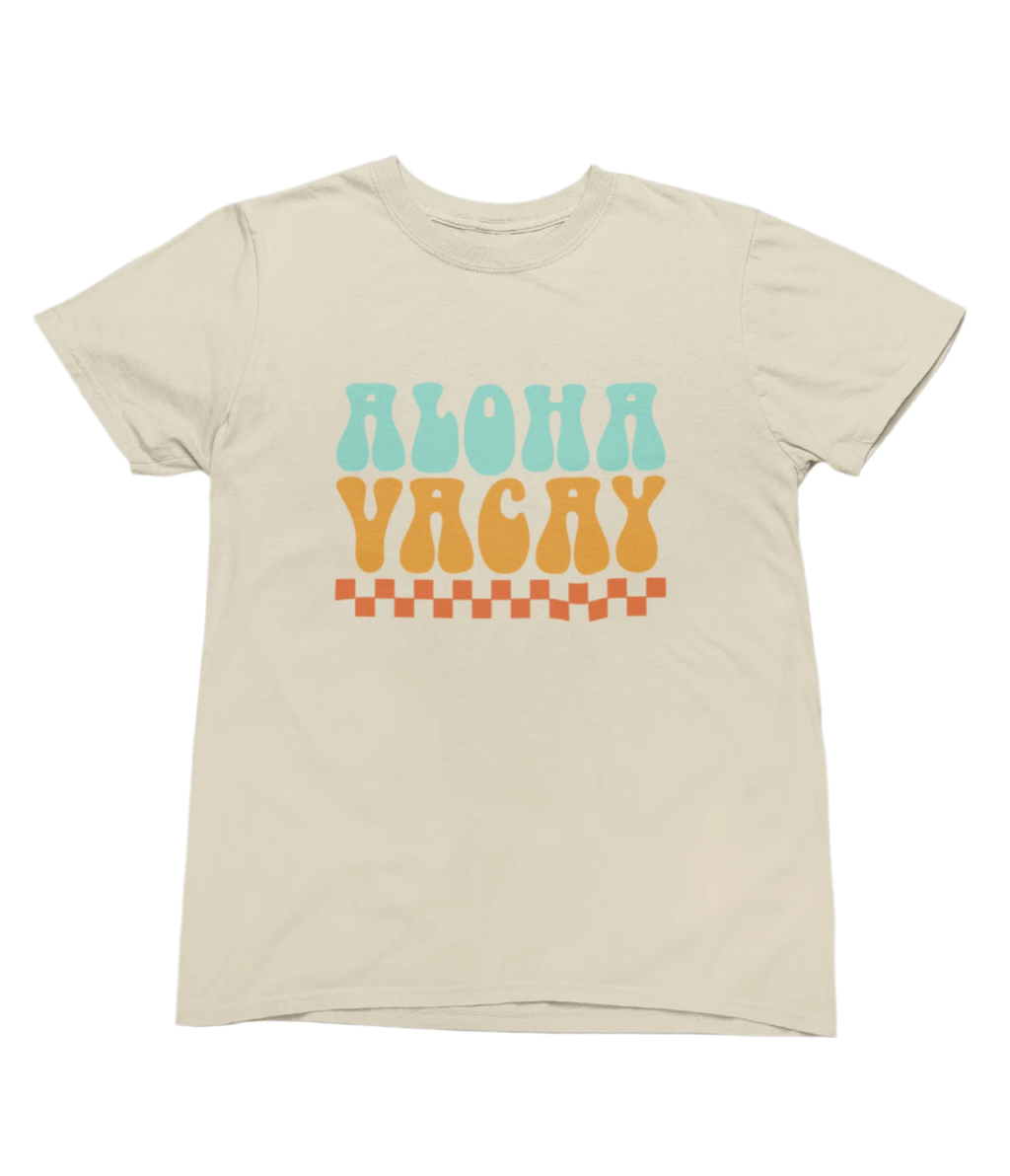 My Store Vacay Sweatshirt T-Shirt / small / Sand Retro Aloha Vacay Summer T-Shirt/Sweatshirt
