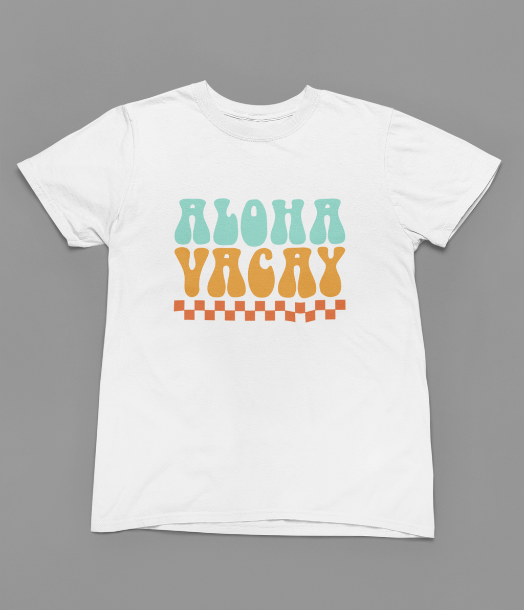 My Store Vacay Sweatshirt T-Shirt / small / White Retro Aloha Vacay Summer T-Shirt/Sweatshirt