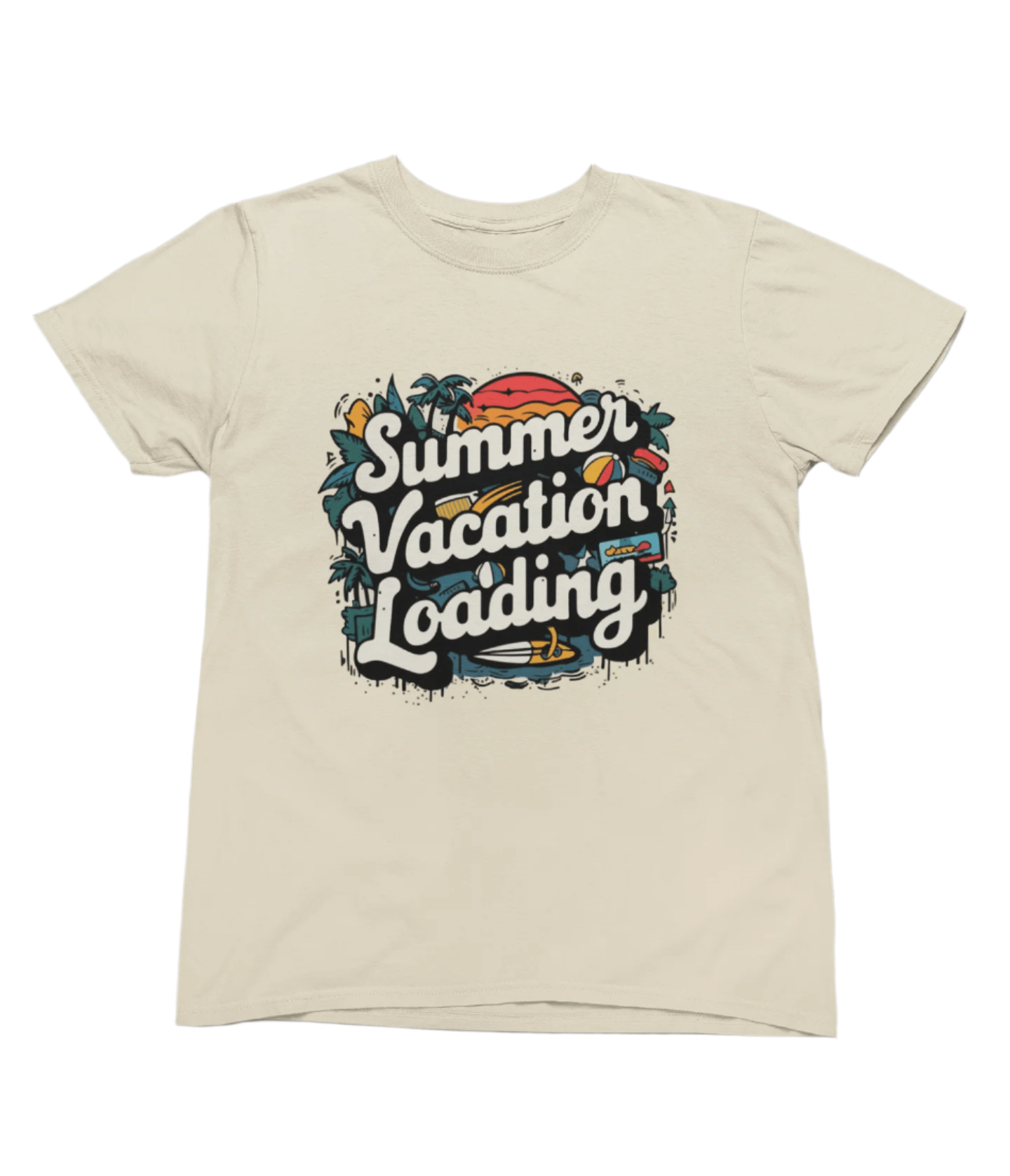 My Store Vacay Sweatshirt T-Shirt / small / Sand Summer Vacay Loading Summer T-Shirt/Sweatshirt
