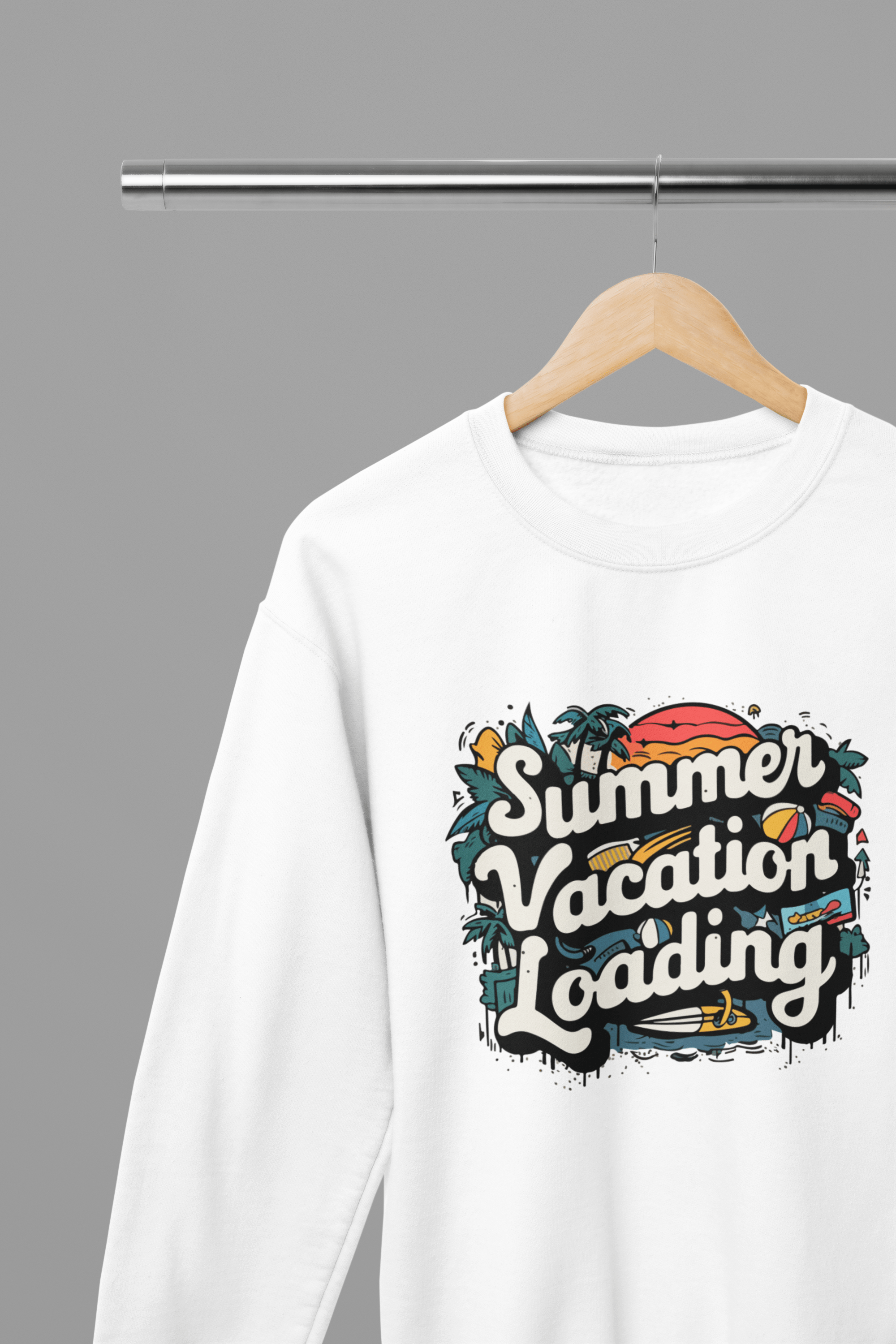 My Store Vacay Sweatshirt Sweatshirt / small / White Summer Vacay Loading Summer T-Shirt/Sweatshirt