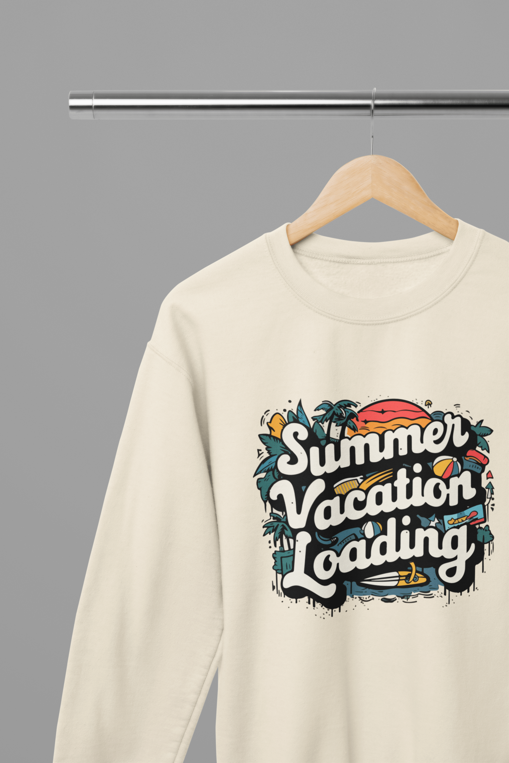 My Store Vacay Sweatshirt Sweatshirt / small / Sand Summer Vacay Loading Summer T-Shirt/Sweatshirt