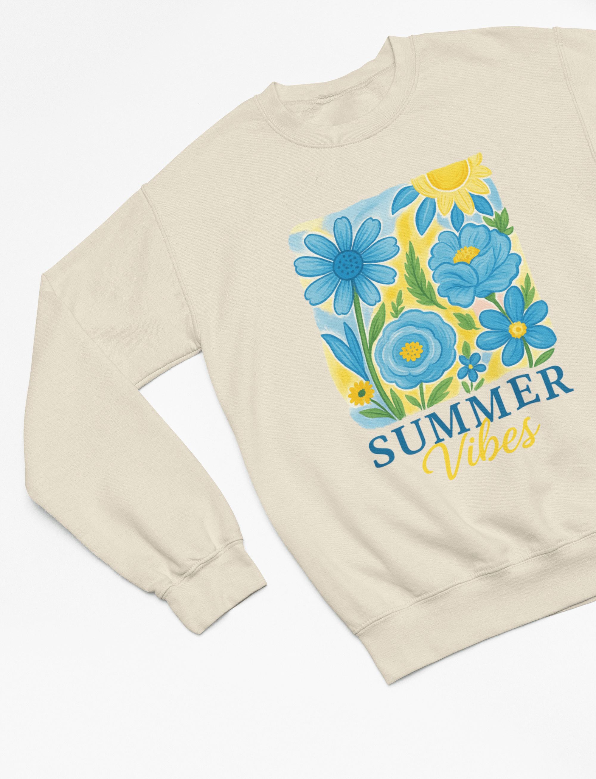 My Store Vacay Sweatshirt Sweatshirt / small / Beige Summer Vibes Retro Floral T-Shirt or Sweatshirt