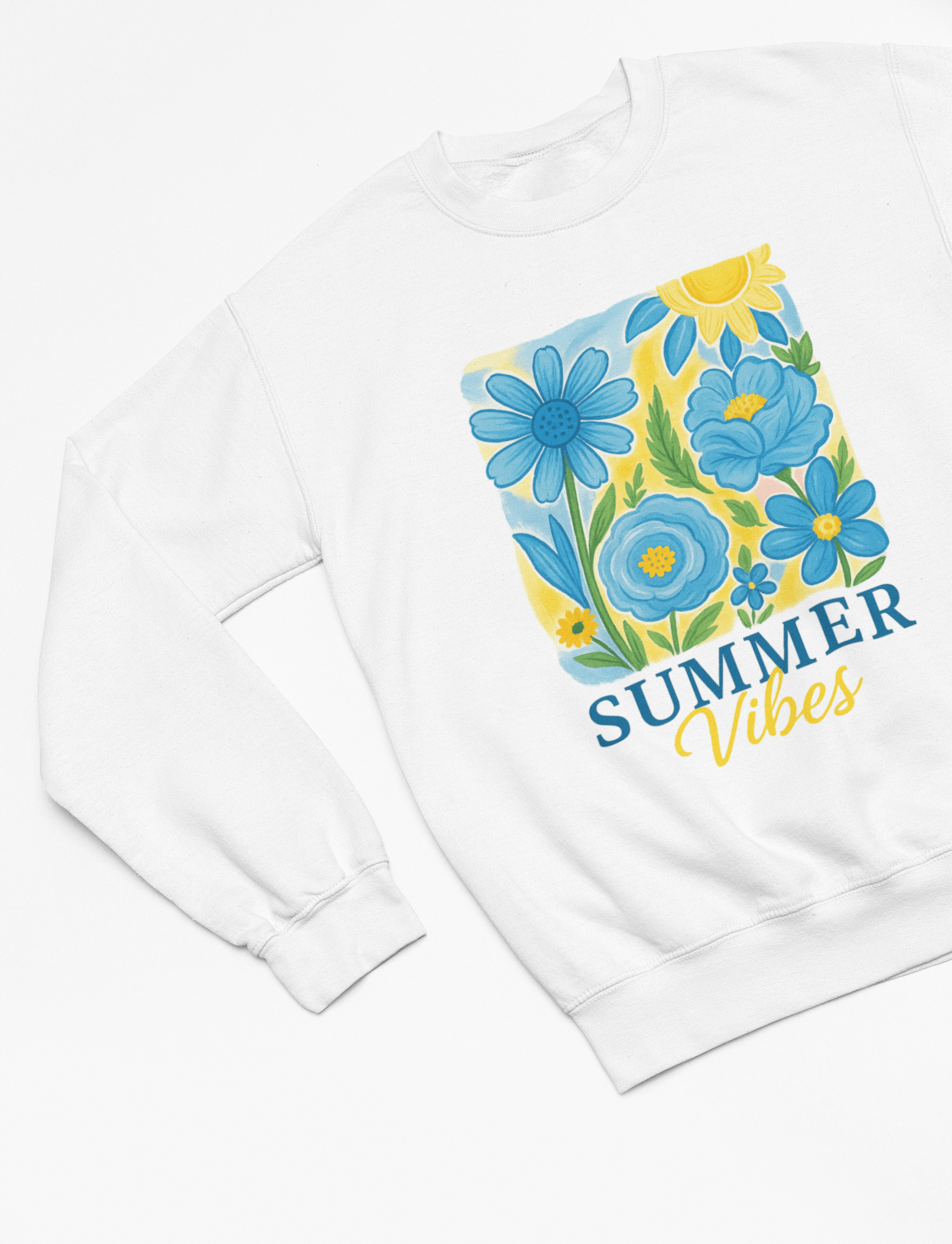 My Store Vacay Sweatshirt Sweatshirt / small / White Summer Vibes Retro Floral T-Shirt or Sweatshirt