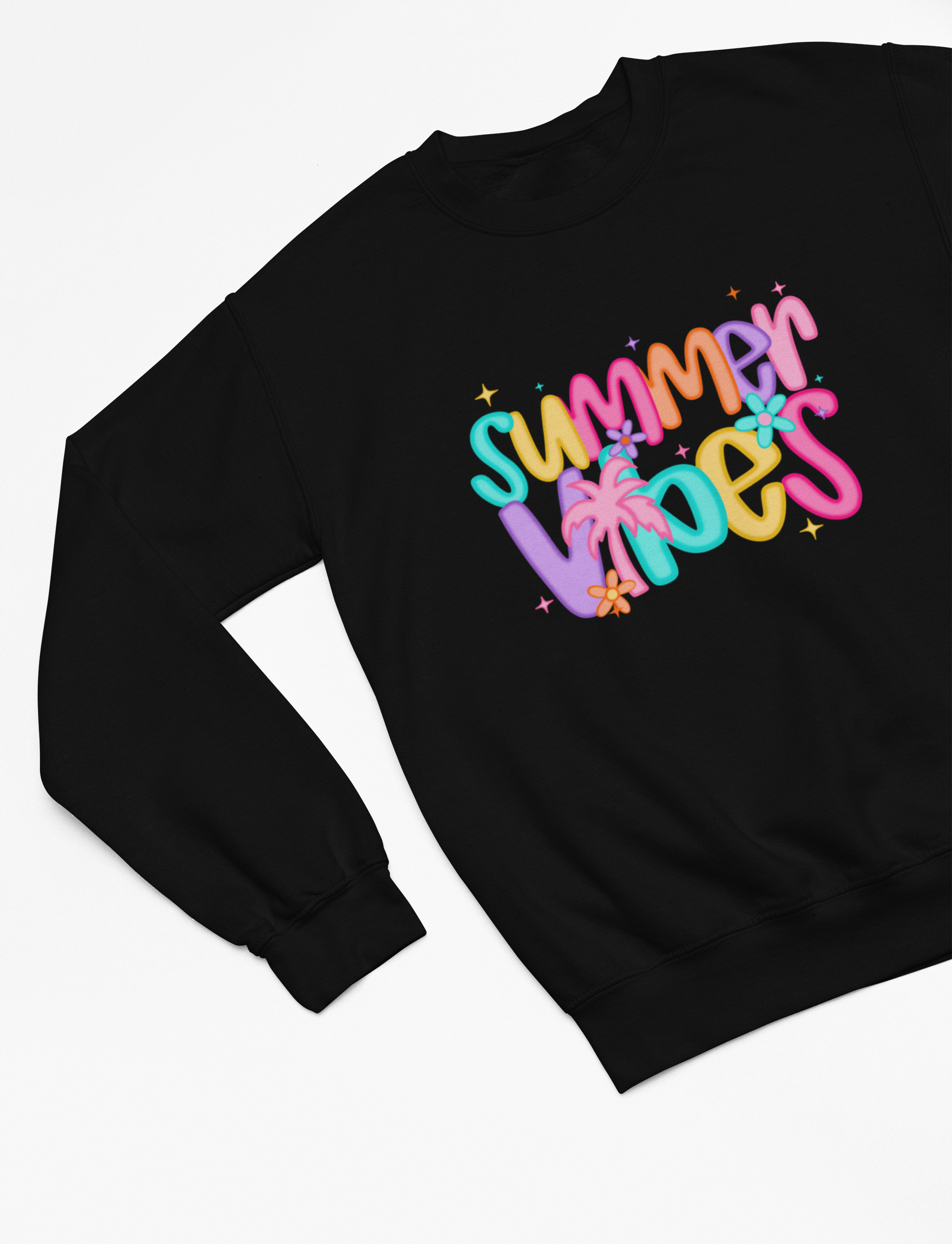 My Store Vacay Sweatshirt Sweatshirt / small / Black Summer Vibes T-Shirt & Sweatshirt – Fun Seafoam Blue Retro Design