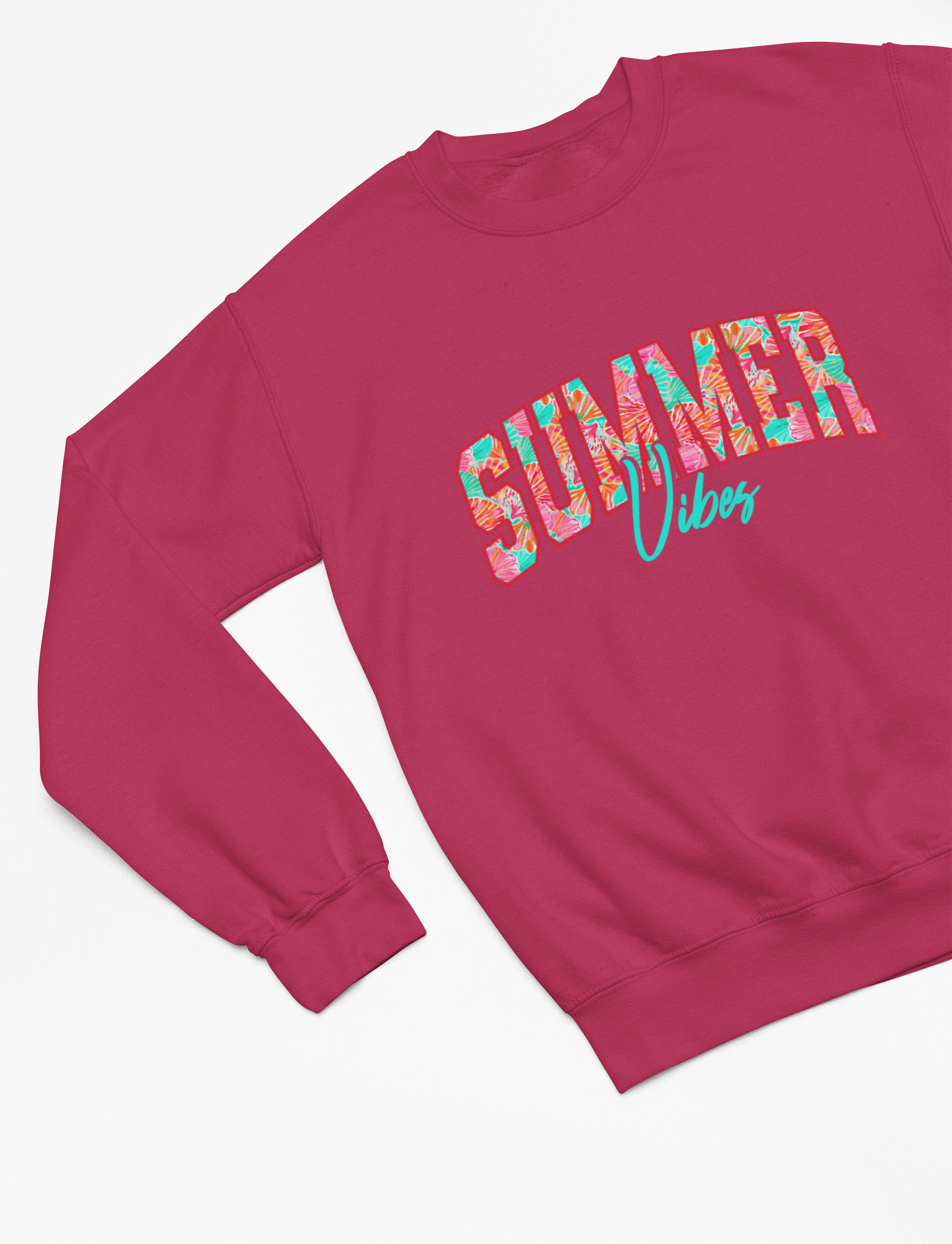 My Store Vacay Sweatshirt Sweatshirt / small / Pink Summer Vibes Tropical Graphic Tee & Sweatshirt – Retro Island Style