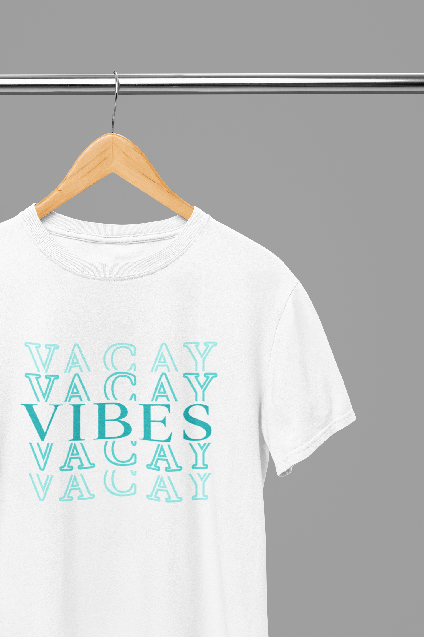 My Store Vacay Sweatshirt T-Shirt / small / White Vacay Vibes Stacked Summer T-Shirt/Sweatshirt