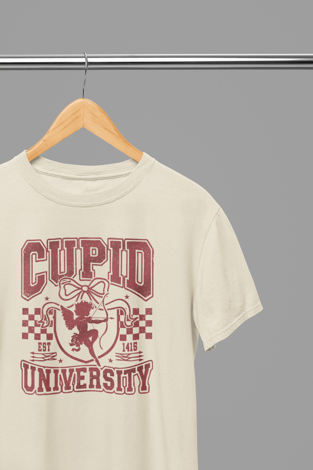 My Store Valentine's Day T-Shirt Small / Sand / T-Shirt Valentine's Day - Cupid University T-Shirt/Sweatshirt