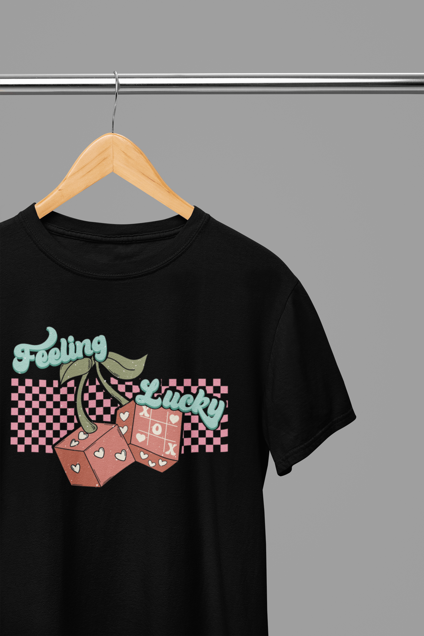 My Store Valentine's Day T-Shirt Small / Black / T-Shirt Valentine's Day - Feeling Lucky T-Shirt/Sweatshirt