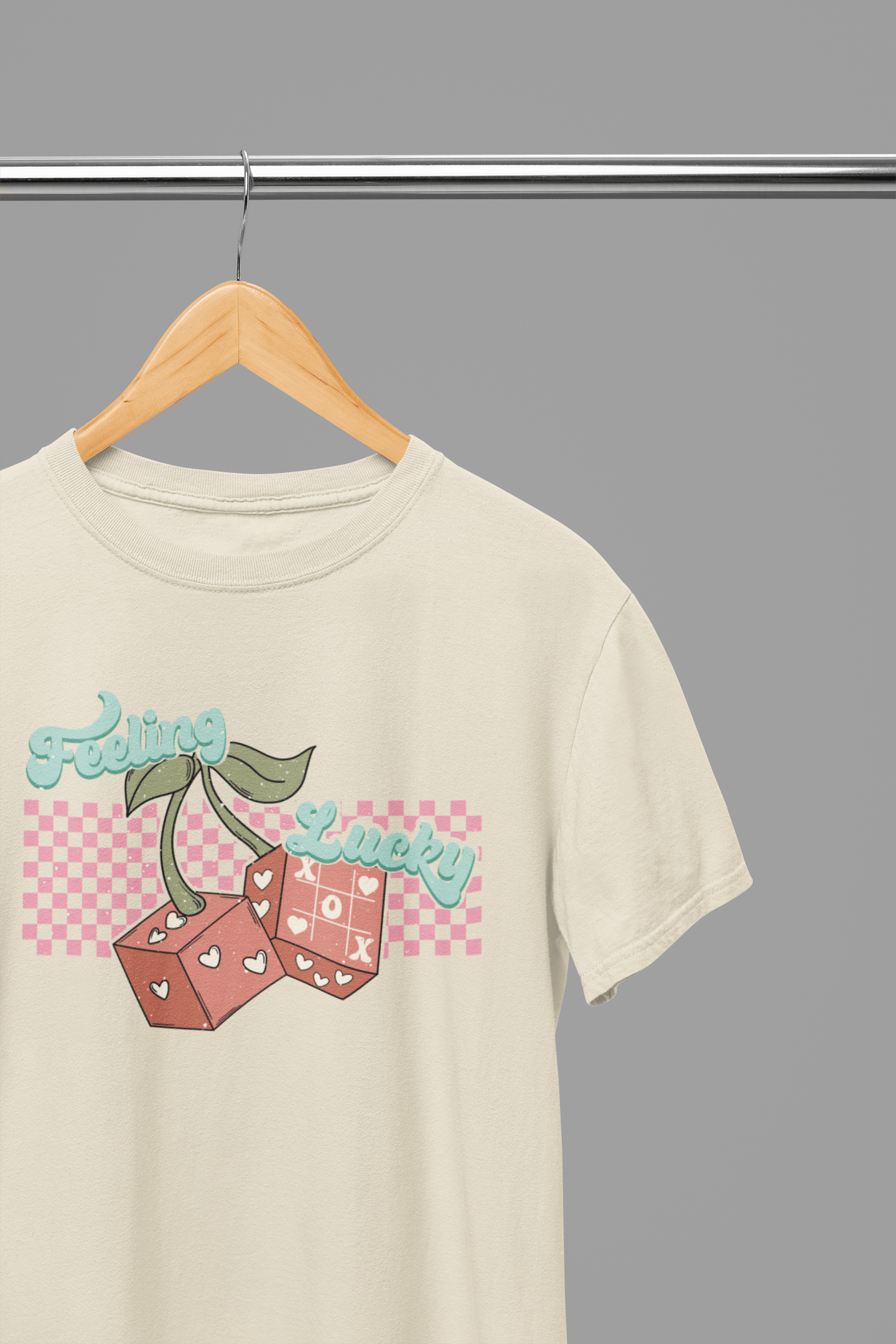 My Store Valentine's Day T-Shirt Small / Sand / T-Shirt Valentine's Day - Feeling Lucky T-Shirt/Sweatshirt