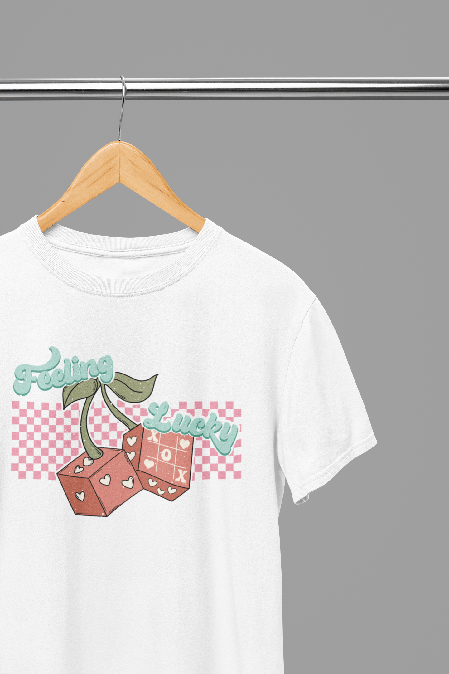 My Store Valentine's Day T-Shirt Small / White / T-Shirt Valentine's Day - Feeling Lucky T-Shirt/Sweatshirt