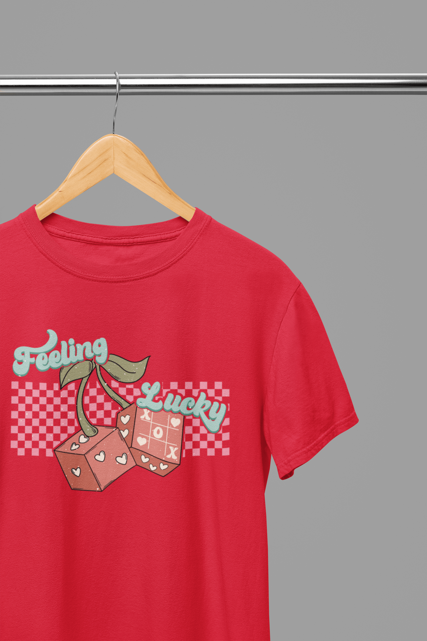 My Store Valentine's Day T-Shirt Small / Red / T-Shirt Valentine's Day - Feeling Lucky T-Shirt/Sweatshirt