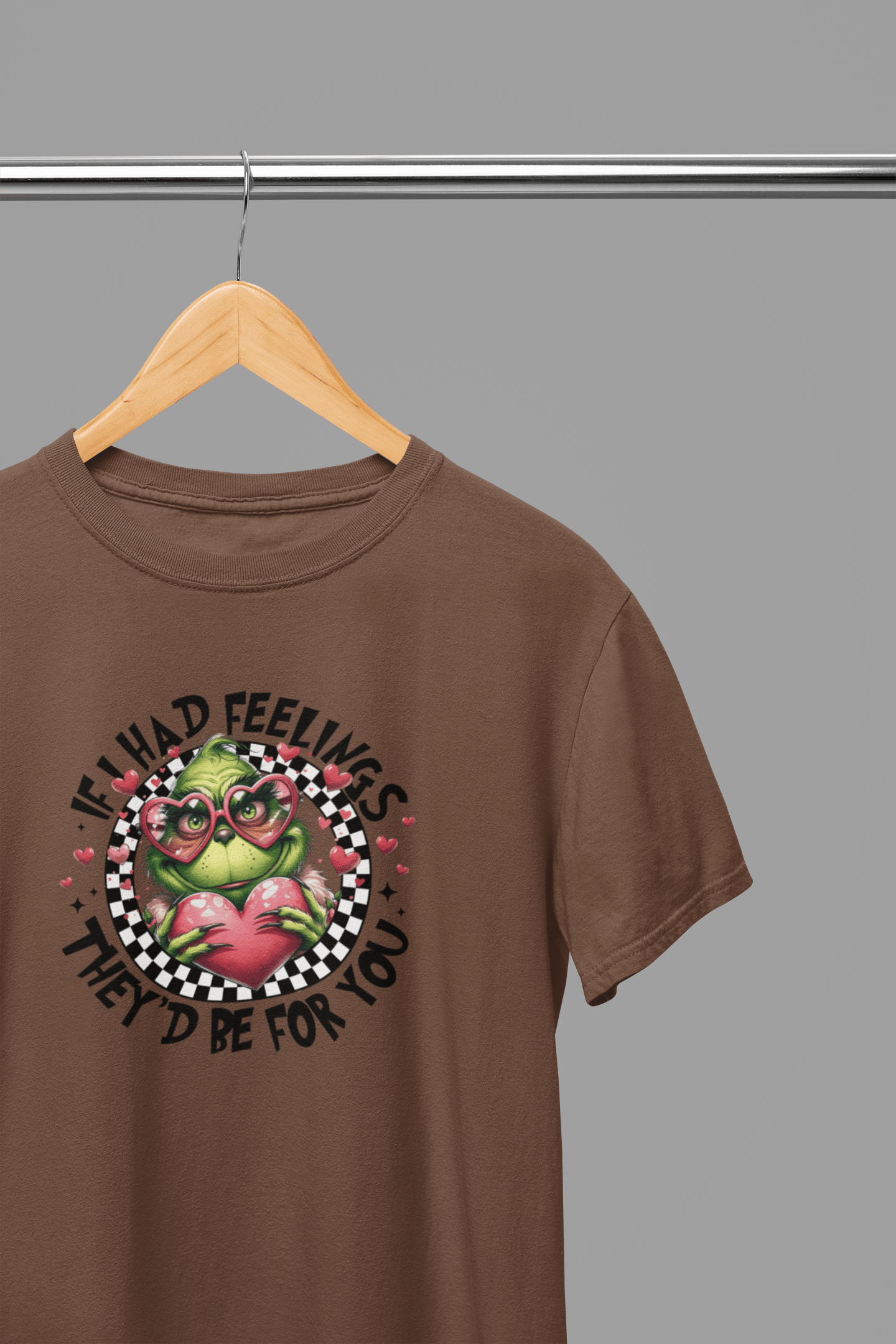 My Store Valentine's Day T-Shirt Small / Brown / T-Shirt Valentine's Day - If I Had Feelings They'd Be For You T-Shirt/Sweatshirt