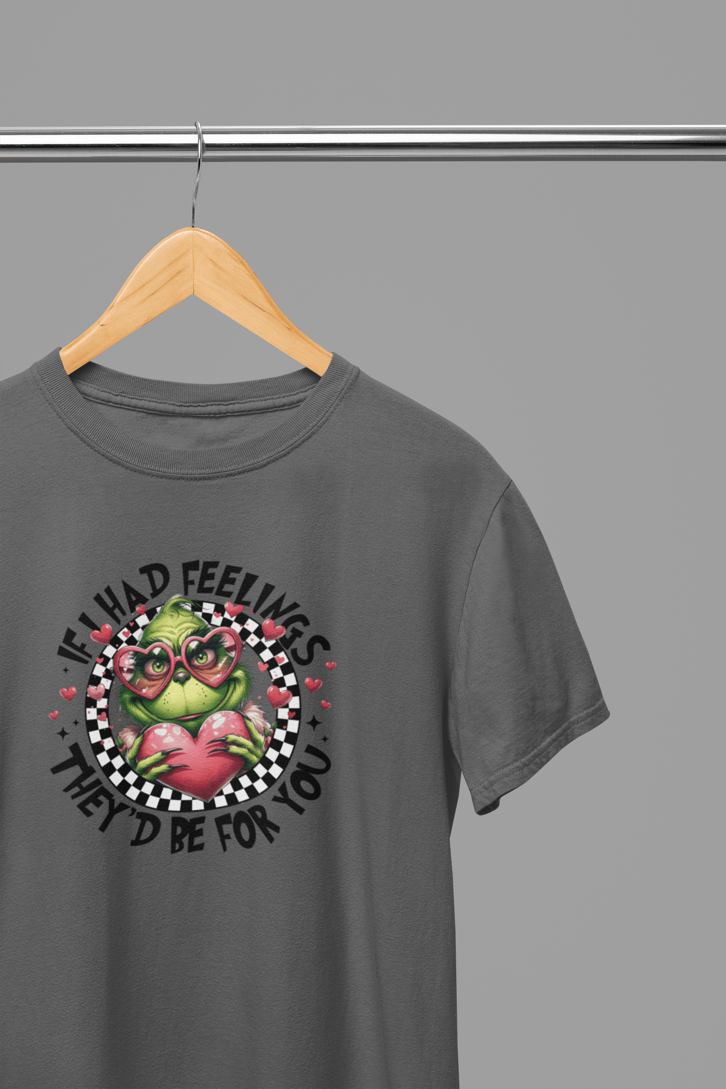My Store Valentine's Day T-Shirt Small / Grey / T-Shirt Valentine's Day - If I Had Feelings They'd Be For You T-Shirt/Sweatshirt