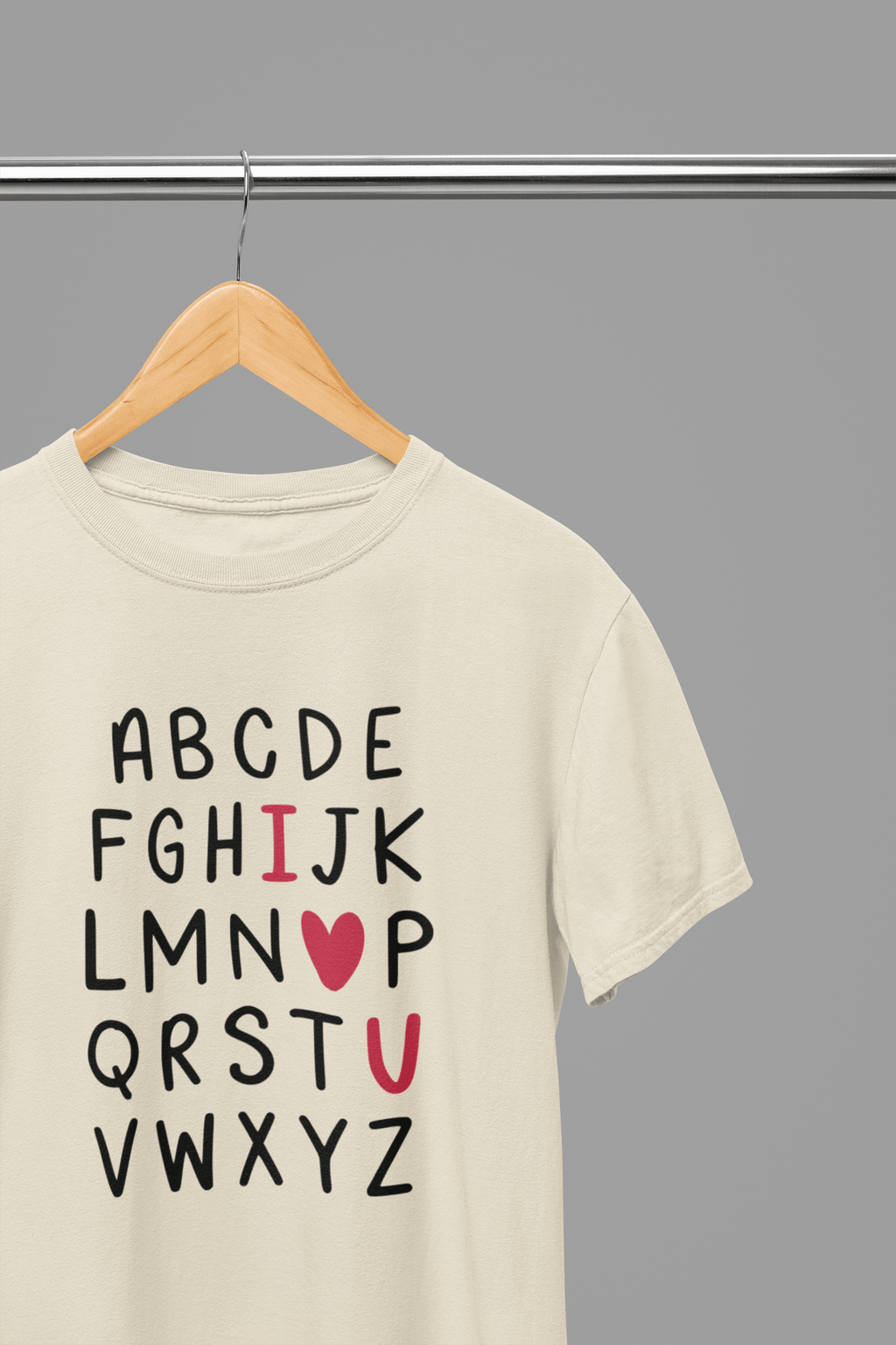 My Store Valentine's Day T-Shirt Small / Sand / T-Shirt Valentine's Day - Valentine Alphabet T-Shirt/Sweatshirt