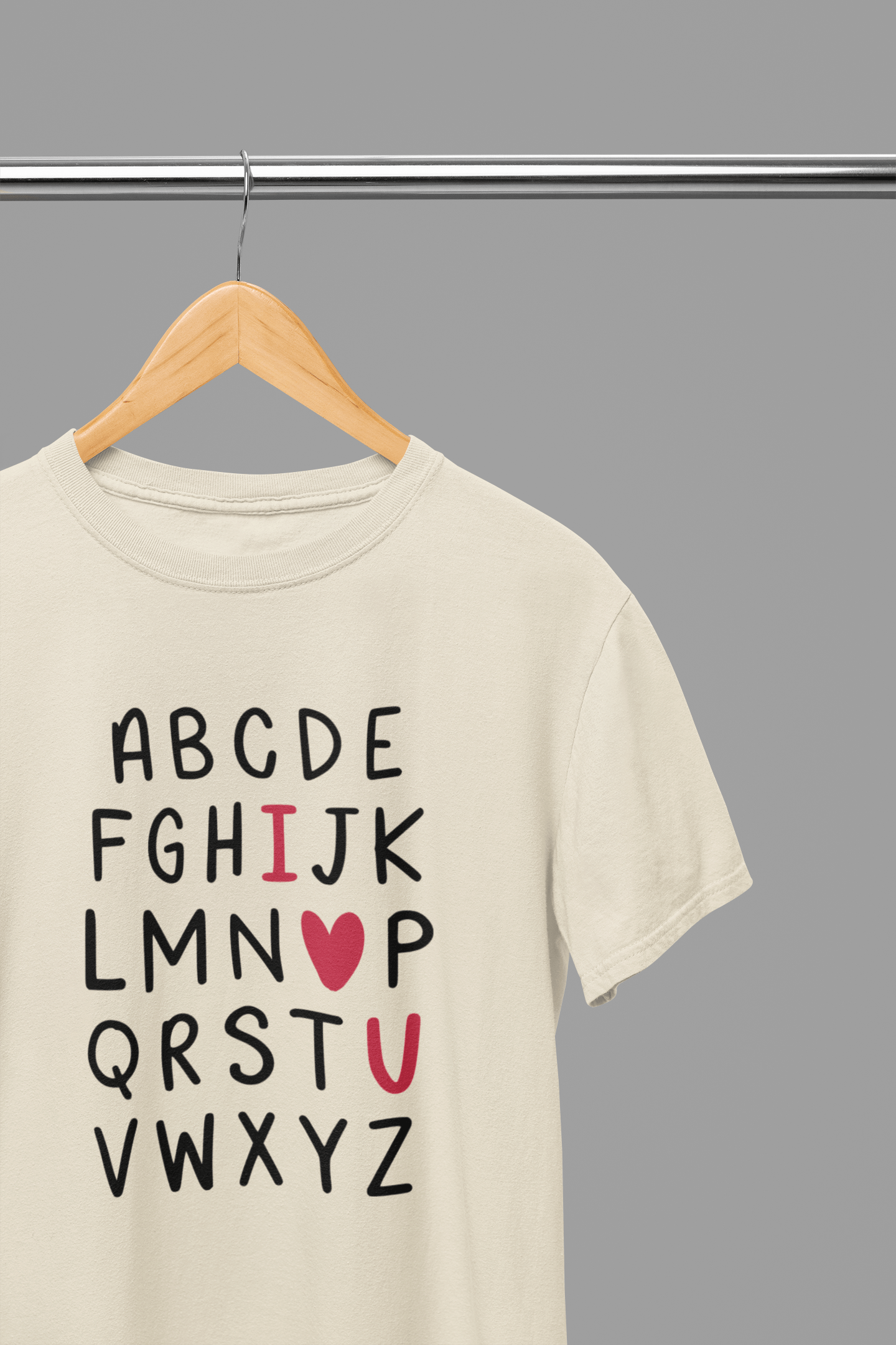 My Store Valentine's Day T-Shirt Small / Sand / T-Shirt Valentine's Day - Valentine Alphabet T-Shirt/Sweatshirt