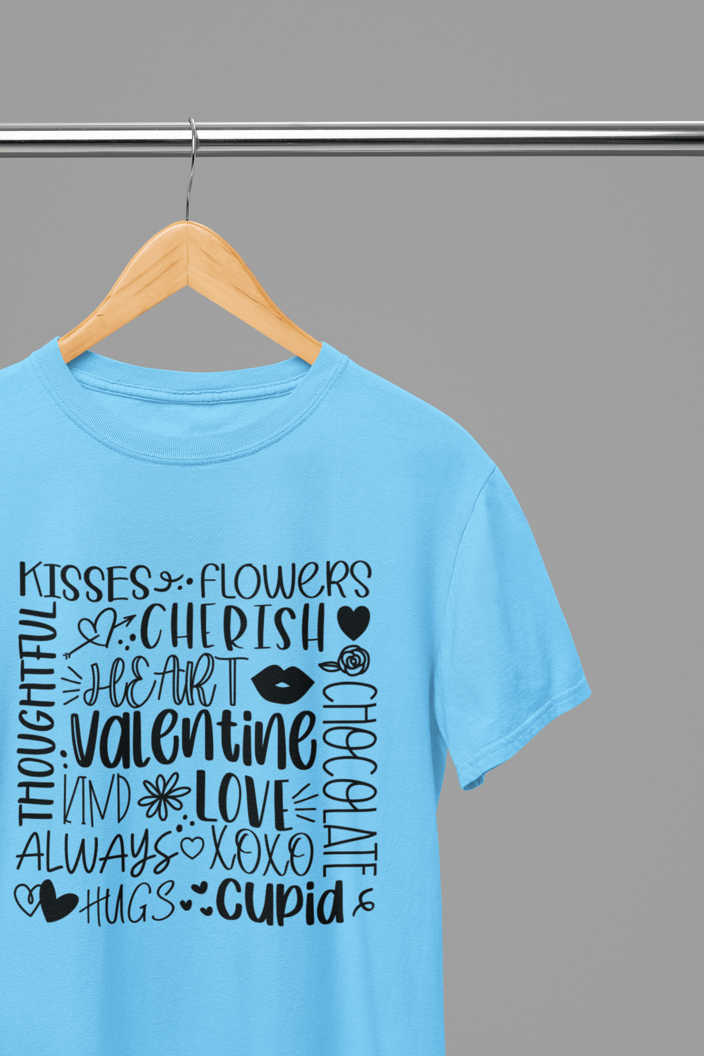 My Store Valentine's Day T-Shirt Small / Blue / T-Shirt Valentine's Day - Valentine Collage T-Shirt/Sweatshirt