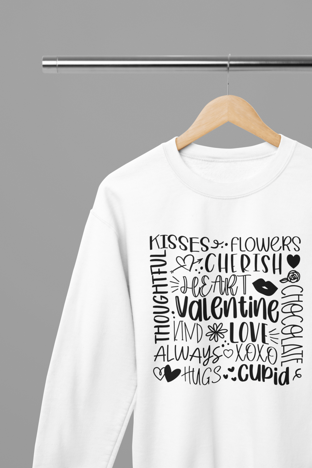 My Store Valentine's Day T-Shirt Small / White / Sweatshirt Valentine's Day - Valentine Collage T-Shirt/Sweatshirt