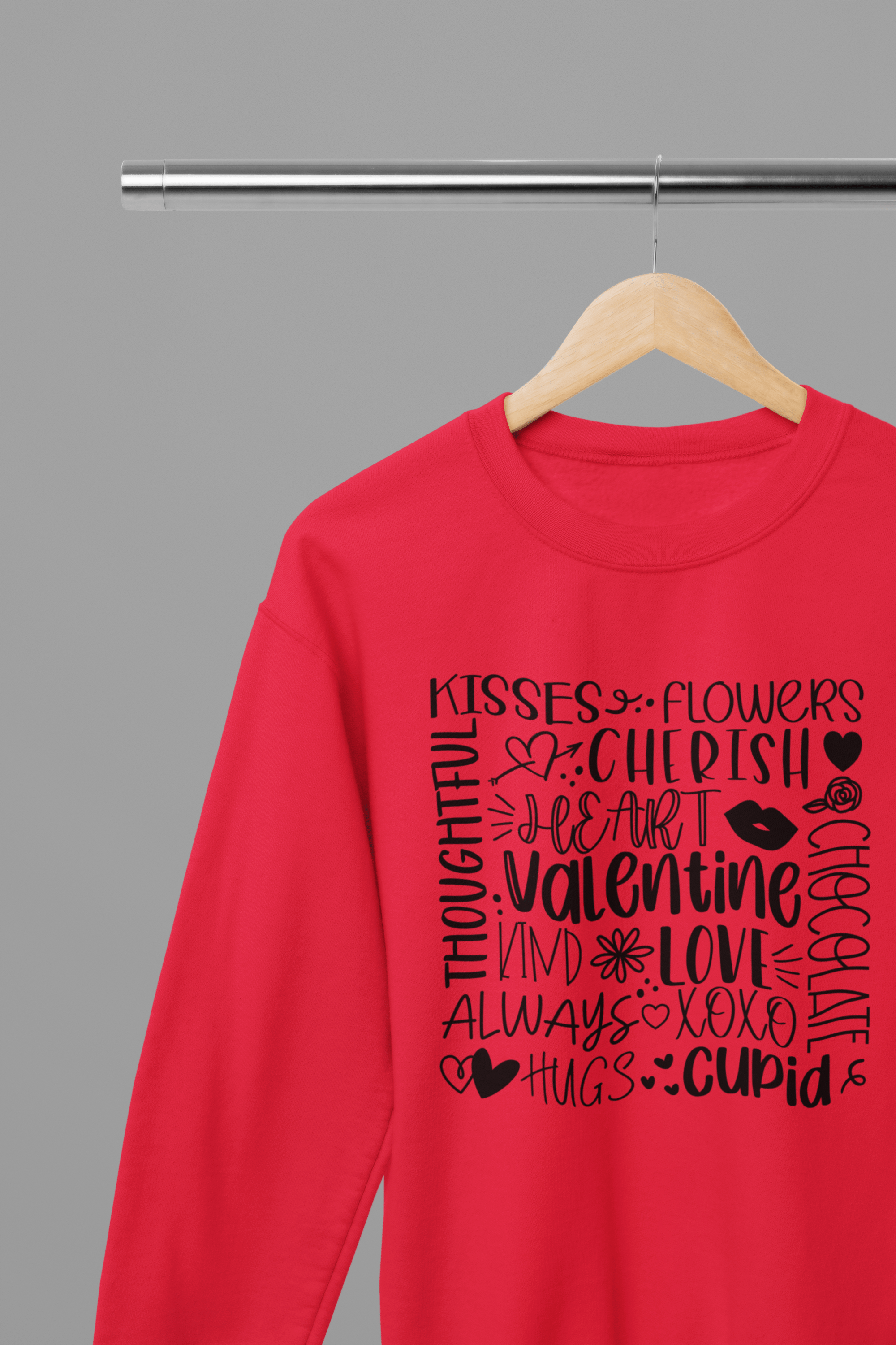 My Store Valentine's Day T-Shirt Small / Red / Sweatshirt Valentine's Day - Valentine Collage T-Shirt/Sweatshirt