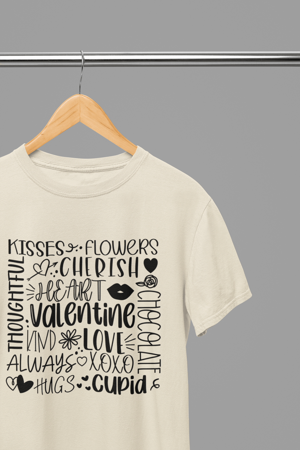My Store Valentine's Day T-Shirt Small / Sand / T-Shirt Valentine's Day - Valentine Collage T-Shirt/Sweatshirt