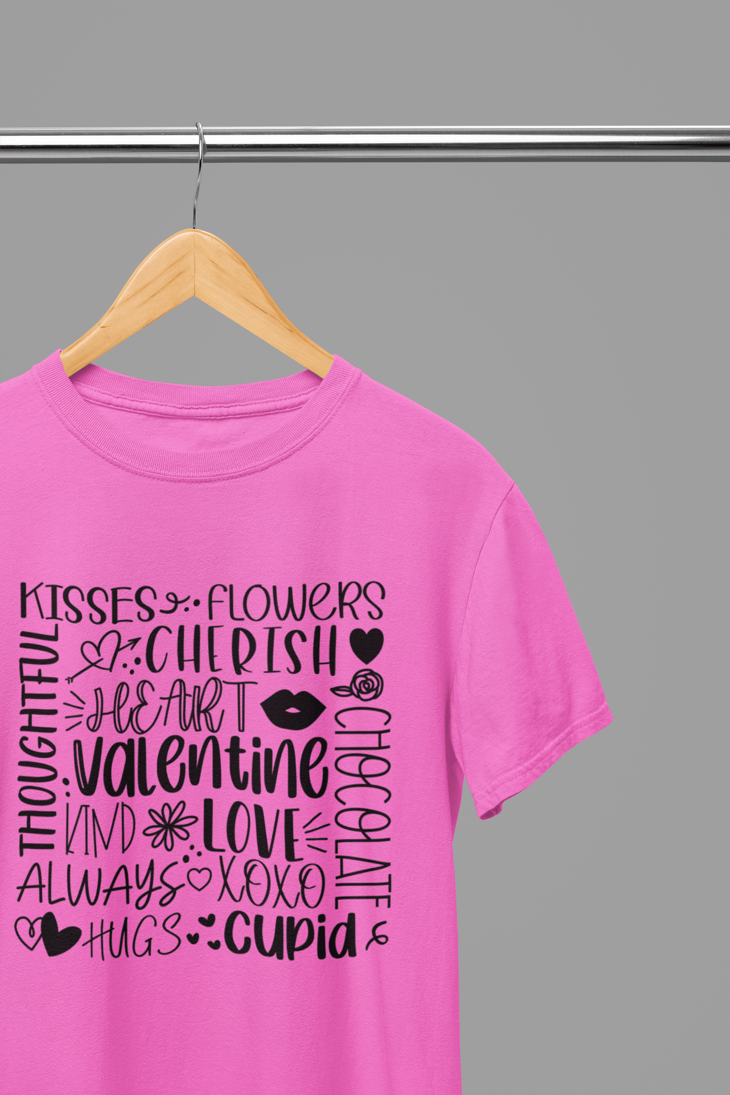 My Store Valentine's Day T-Shirt Small / Pink / T-Shirt Valentine's Day - Valentine Collage T-Shirt/Sweatshirt