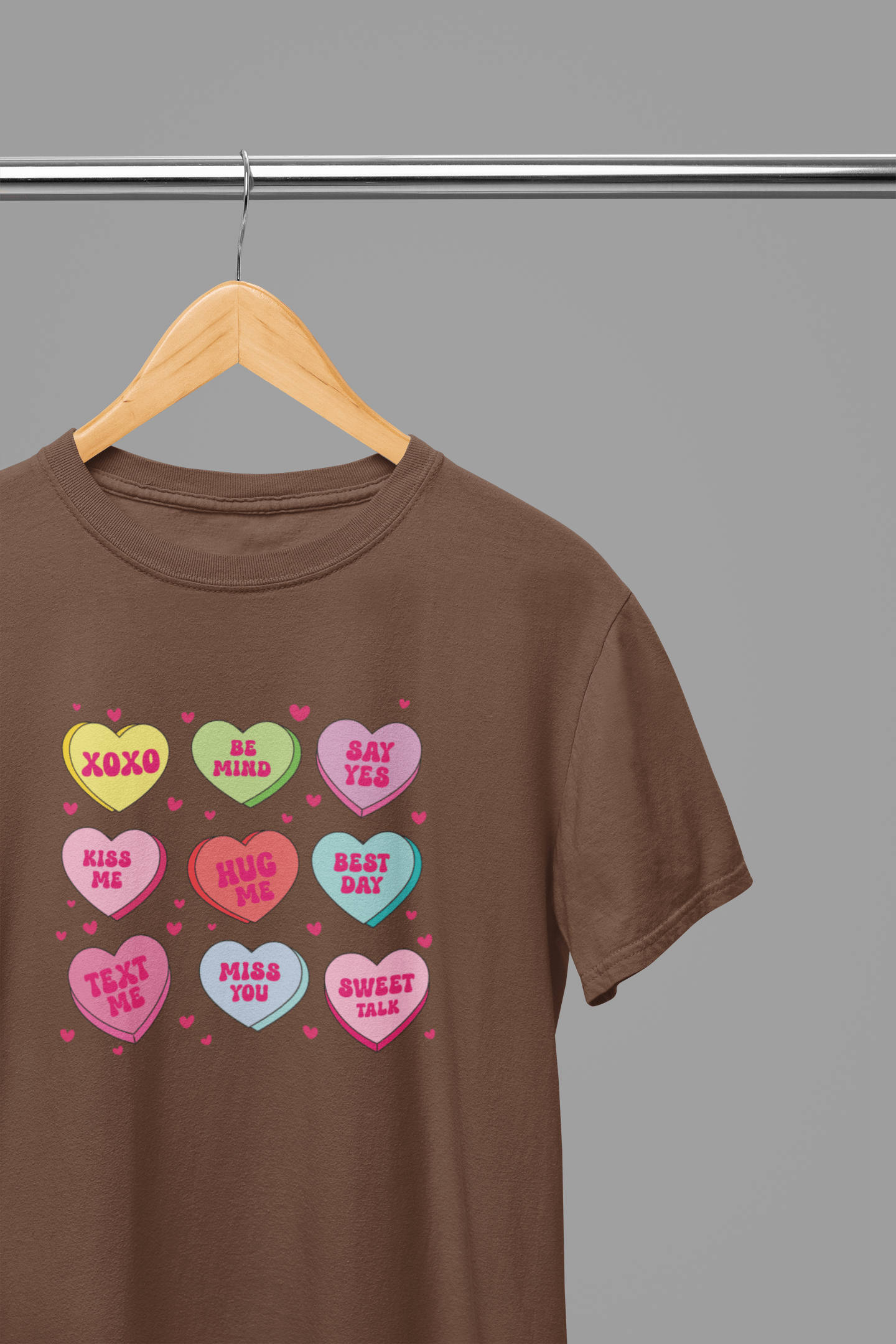 My Store Valentine's Day T-Shirt Small / Brown / T-Shirt Valentine's Day - Valentine's Conversation T-Shirt/Sweatshirt