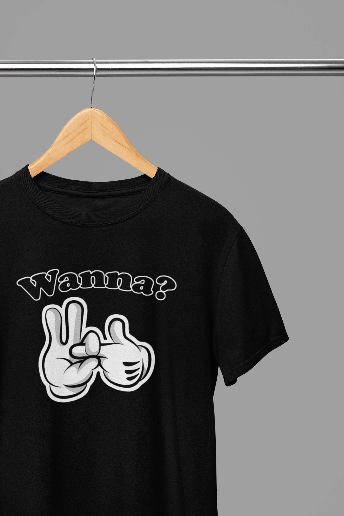 My Store Valentine's Day T-Shirt Small / Black / T-Shirt Valentine's Day - Wanna? T-Shirt/Sweatshirt