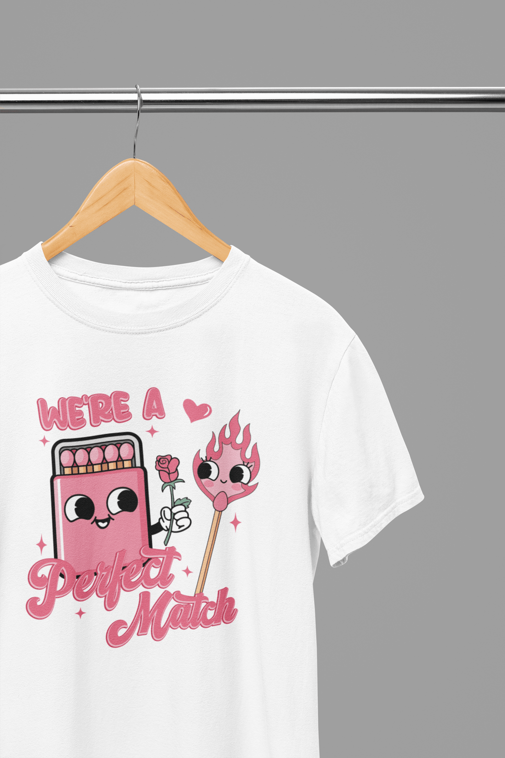 My Store Valentine's Day T-Shirt Small / White / T-Shirt Valentine's Day - We're The Perfect Match T-Shirt/Sweatshirt