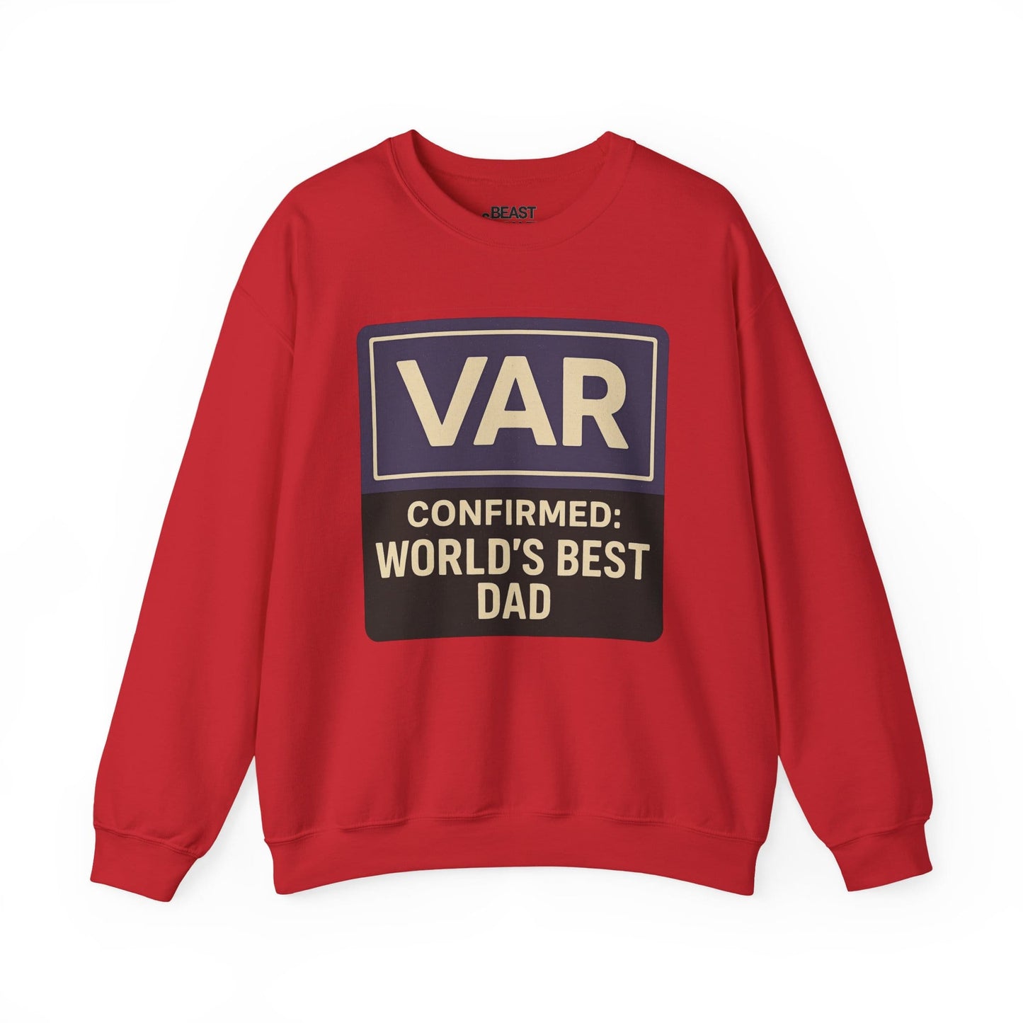 var confirmed world s best dad sweatshirt red sweatshirt uk Father's Day gift idea