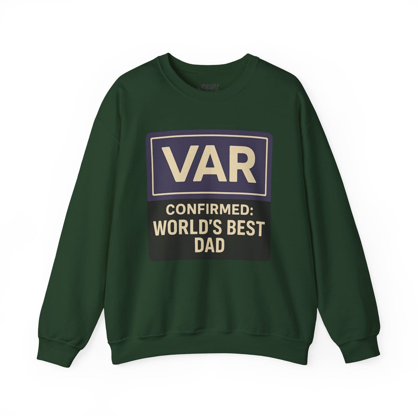 var confirmed world s best dad sweatshirt forest green sweatshirt uk Father's Day gift idea