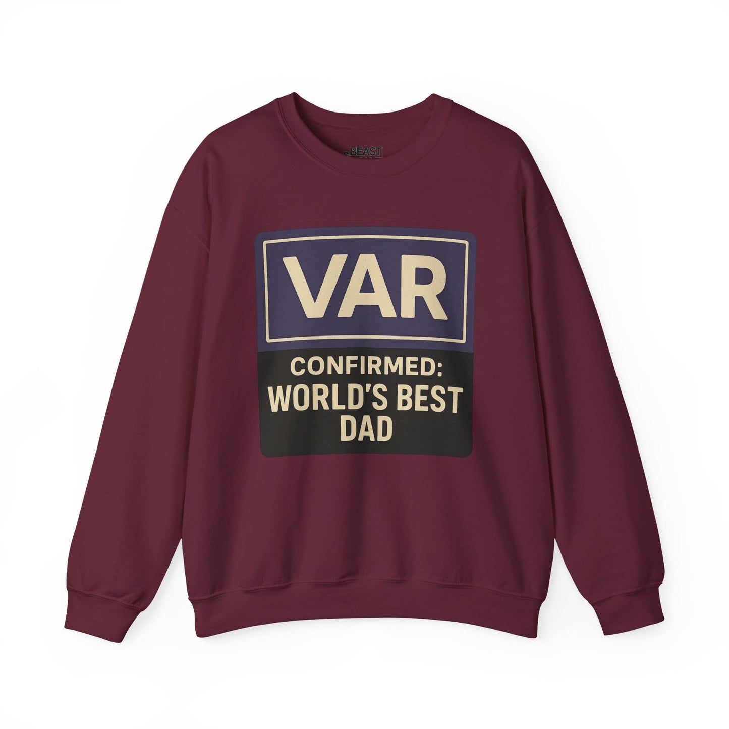 var confirmed world s best dad sweatshirt maroon sweatshirt uk Father's Day gift idea
