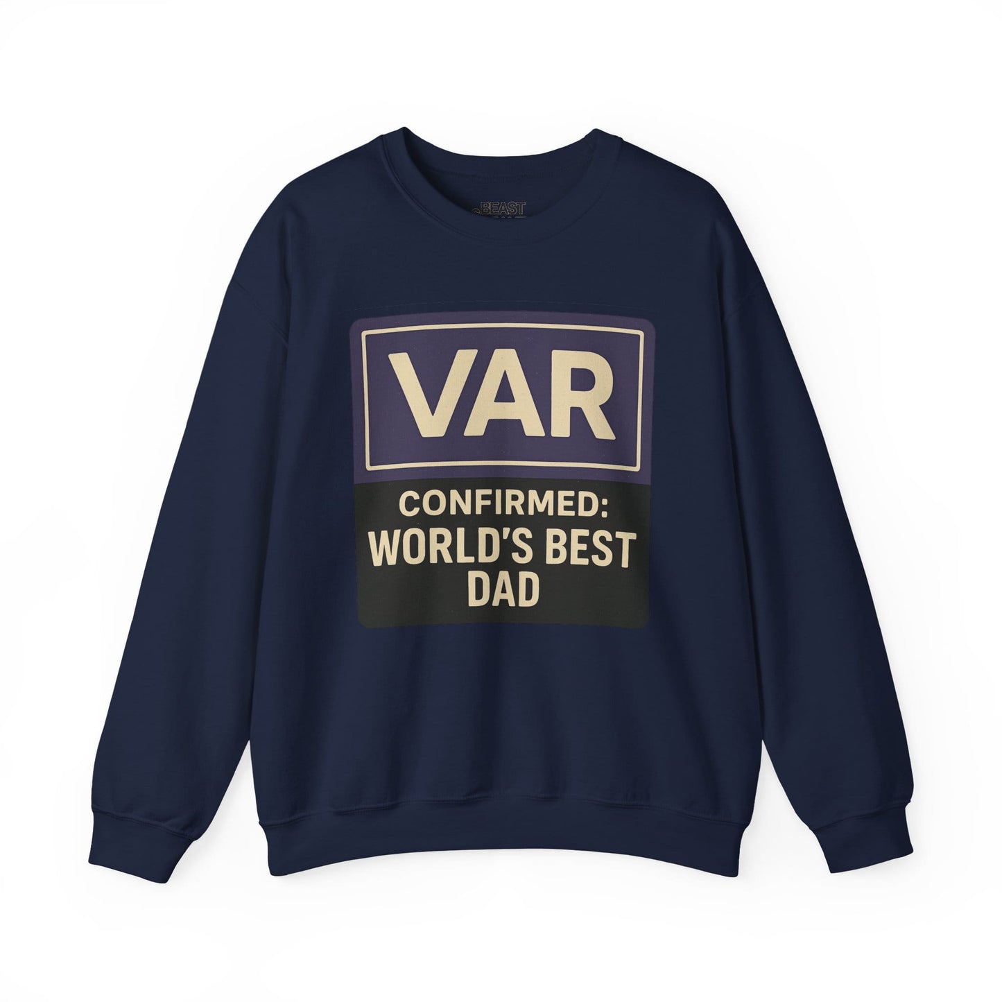 var confirmed world s best dad sweatshirt navy sweatshirt uk Father's Day gift idea