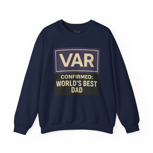 var confirmed world s best dad sweatshirt navy sweatshirt uk Father's Day gift idea