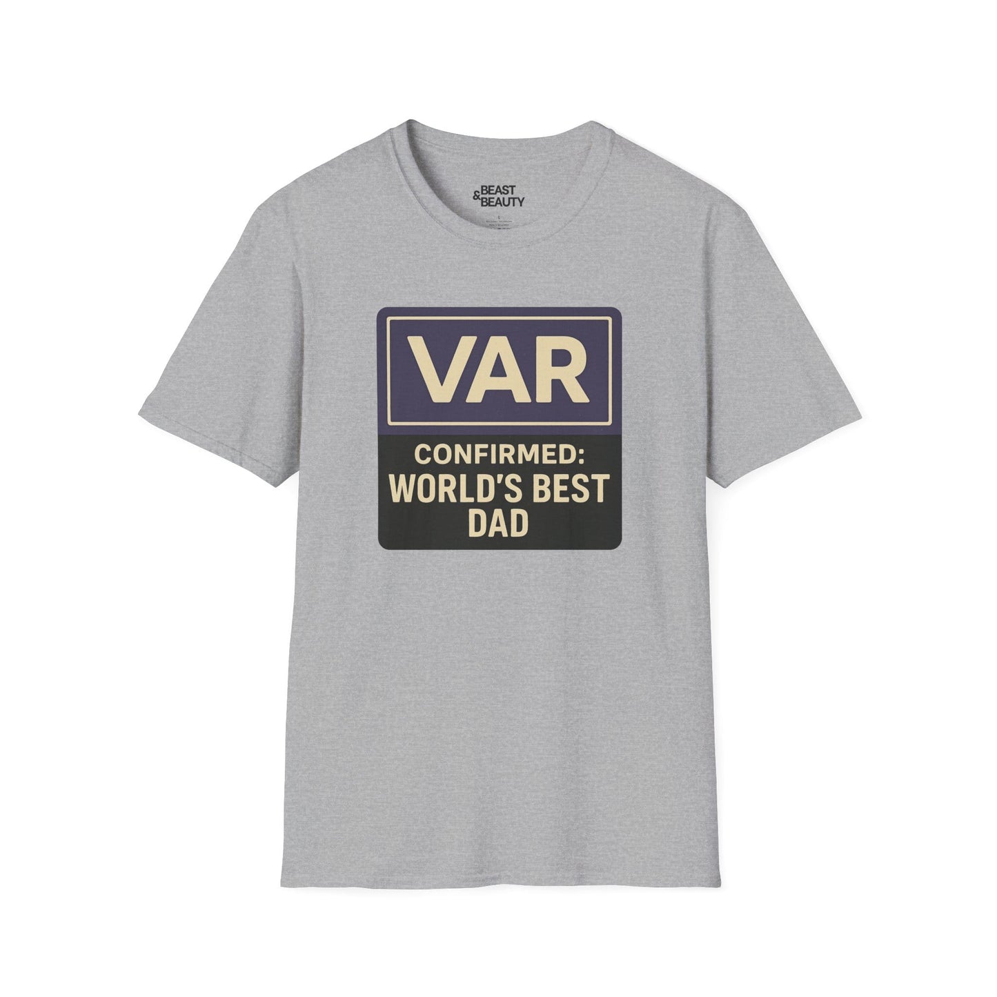 var confirmed world s best dad t-shirt sport grey t-shirt uk Father's Day gift idea