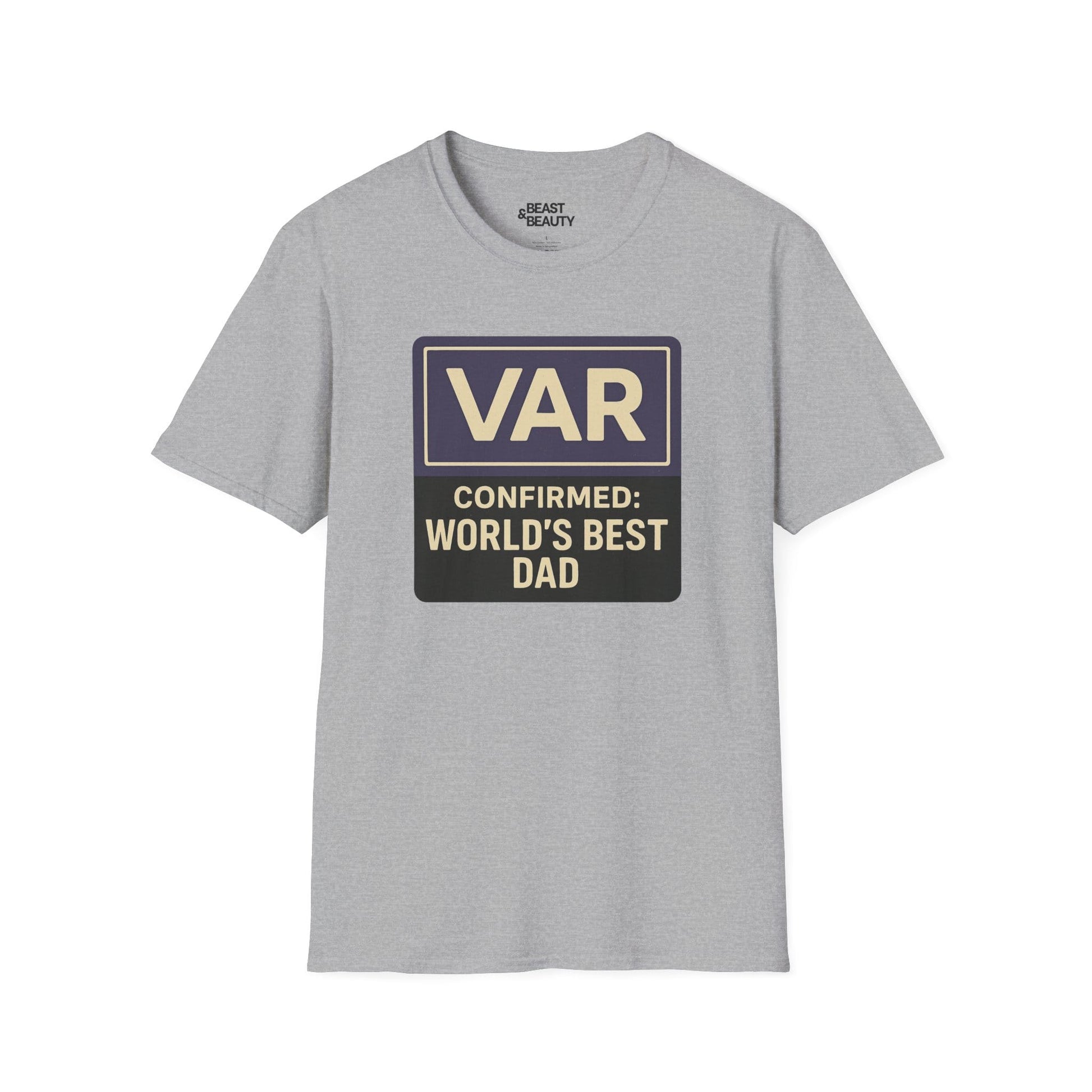 var confirmed world s best dad t-shirt sport grey t-shirt uk Father's Day gift idea