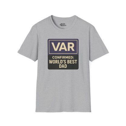 var confirmed world s best dad t-shirt sport grey t-shirt uk Father's Day gift idea